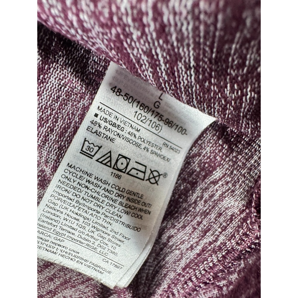 GAP Women’s Two-Piece Pajama Set in Heather Plum - Picture 5 of 10
